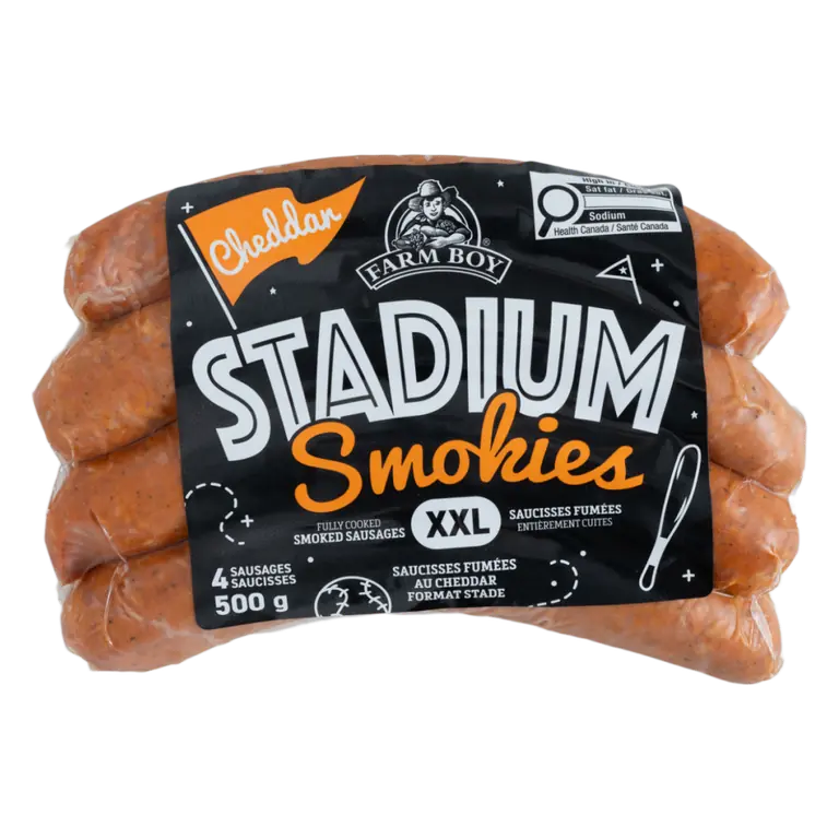 Farm Boy™ Cheddar Stadium Smokies (500 g)