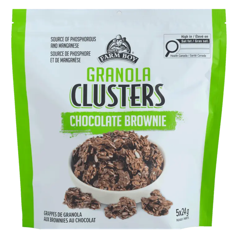 Farm Boy™ Chocolate Brownie Granola Clusters (5 x 24 g)