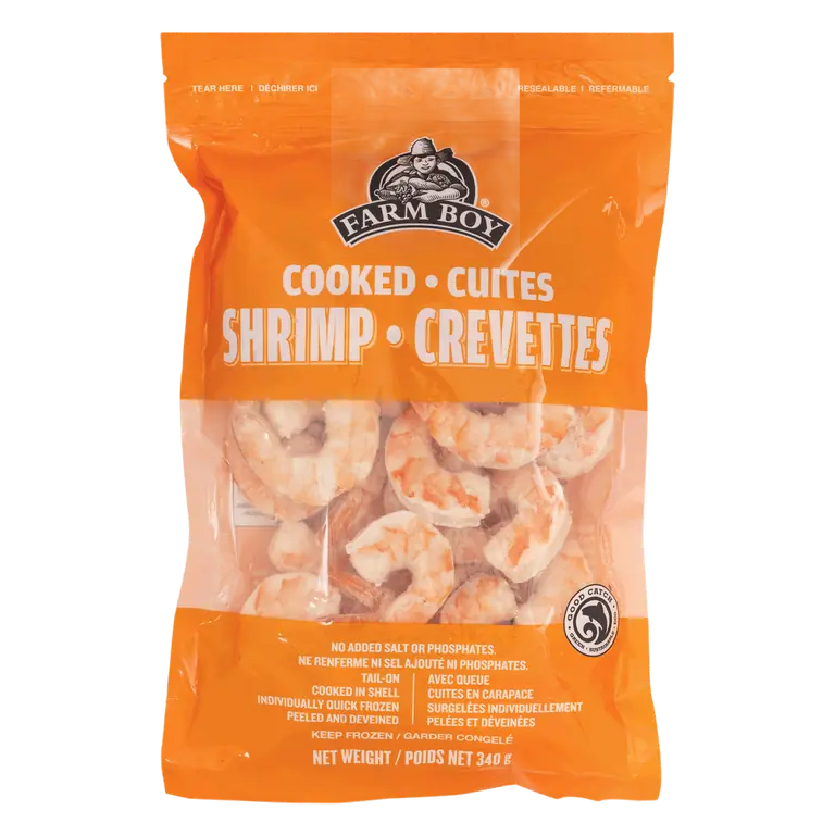 Farm Boy™ Cooked Peeled & Deveined Shrimp (340 g, 31-40 per lb)