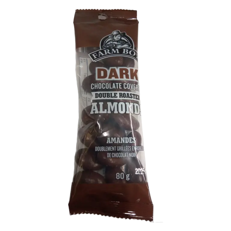 Farm Boy™ Dark Chocolate Covered Double Roasted Almonds (80 g)