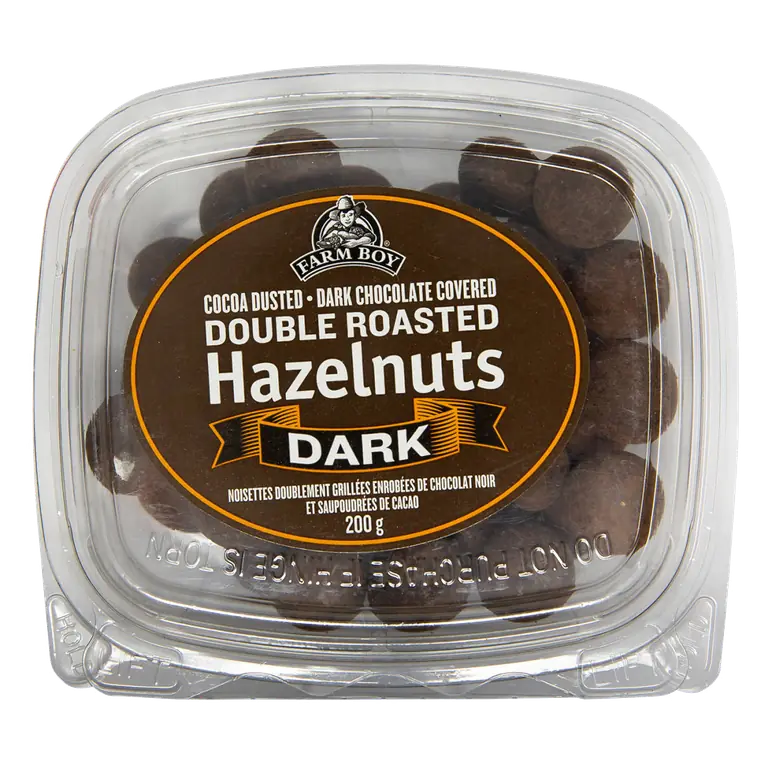 Farm Boy™ Dark Chocolate Covered Double Roasted Hazelnuts (200 g)
