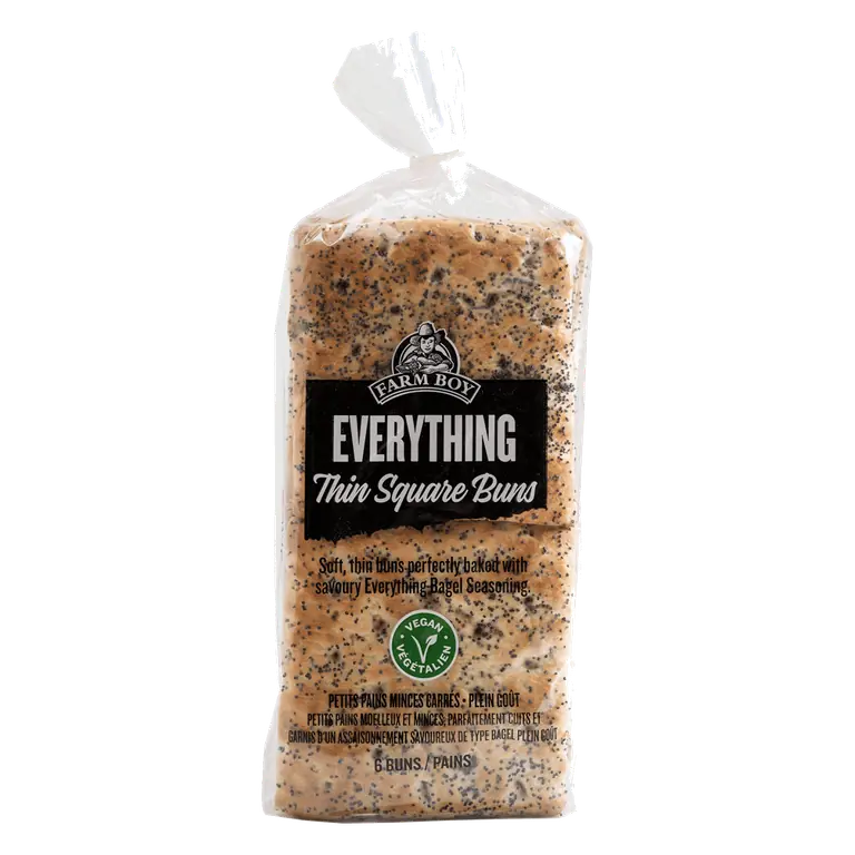 Farm Boy™ Everything Square Thin Buns (450 g)