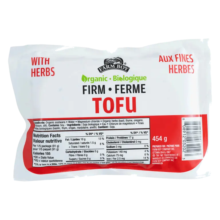 Farm Boy™ Firm with Herbs Organic Tofu (454 g)
