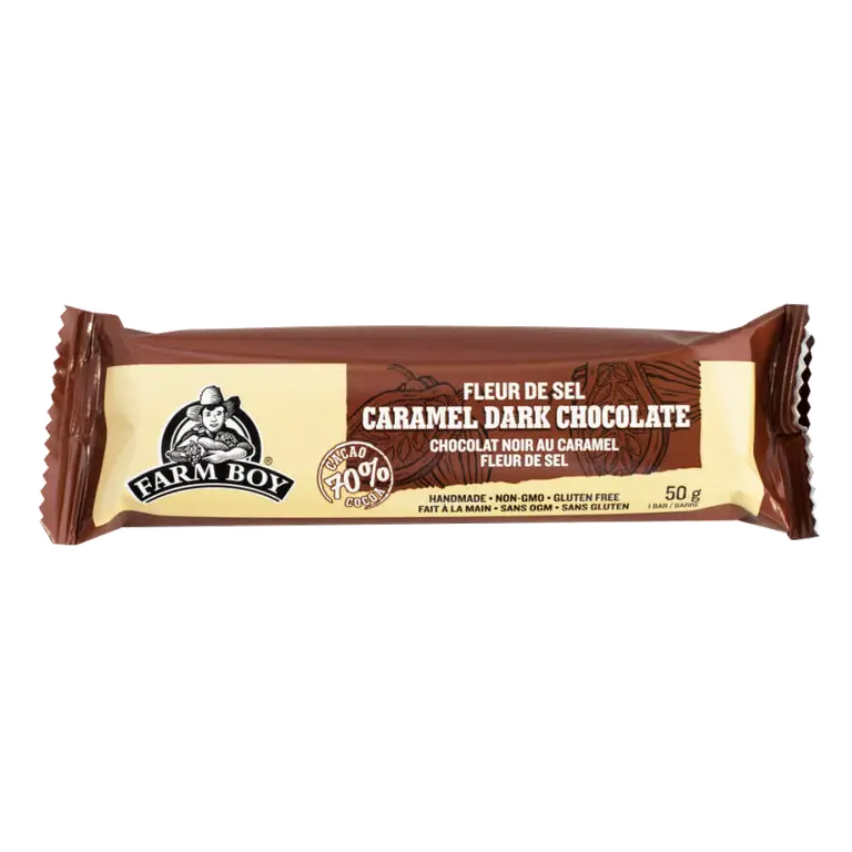 Farm Boy™ Fleur De Sel Caramel Dark Chocolate Chocolate Bar (50 g)