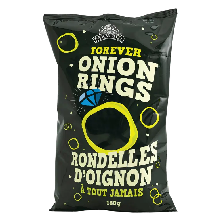 Farm Boy™ Forever Onion Rings Puffed Snacks (180 g)