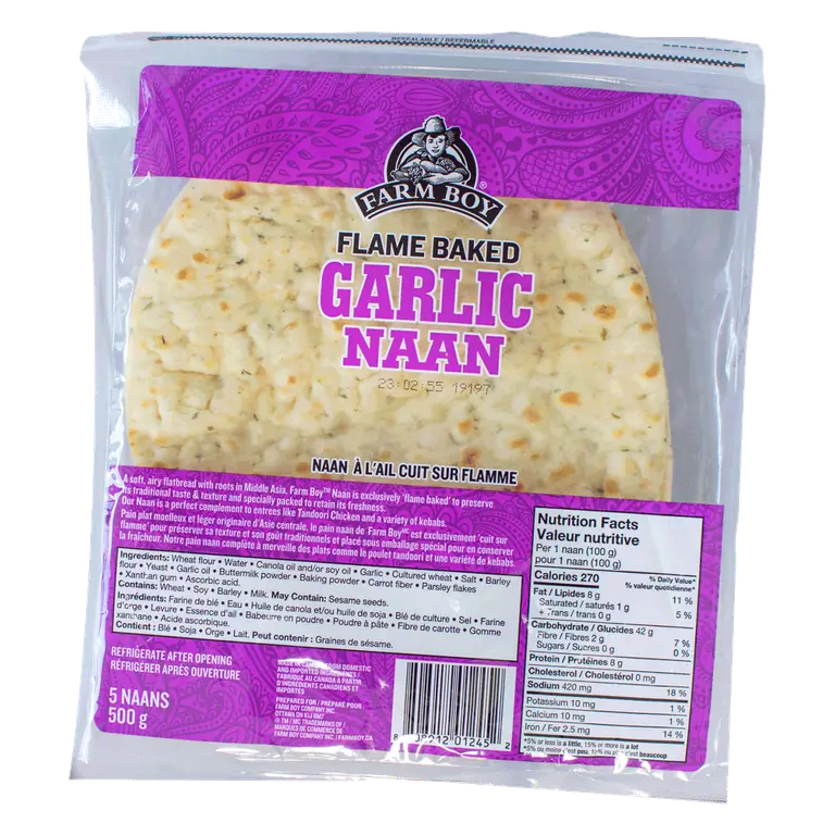 Farm Boy™ Garlic Naan (500 g)