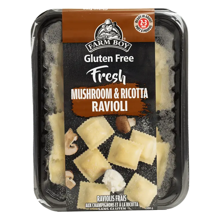 Farm Boy™ Gluten-Free Mushroom & Ricotta Ravioli Fresh Pasta (300 g)