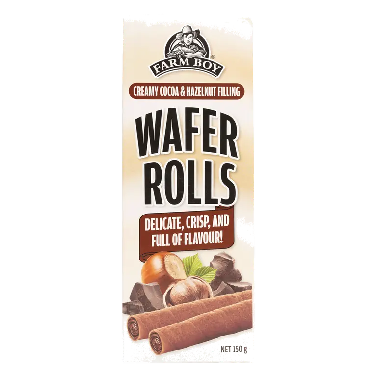 Farm Boy™ Hazelnut Wafer Rolls (150 g)