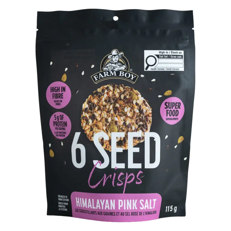 Farm Boy™ Himalayan Pink Salt 6 Seed Crisps (115 g)