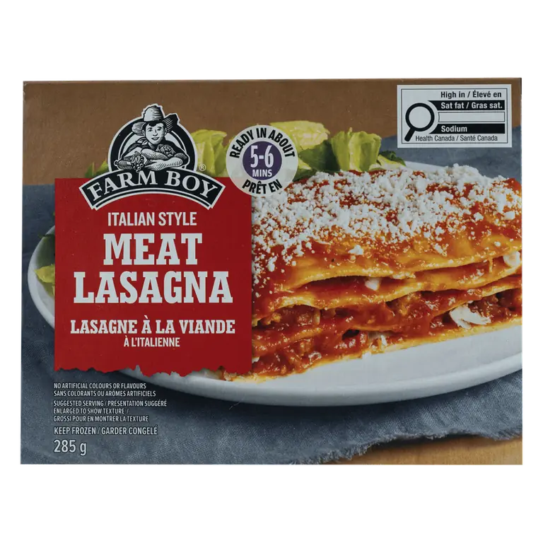 Farm Boy™ Italian-Style Meat Lasagna Frozen Entrée (285 g)