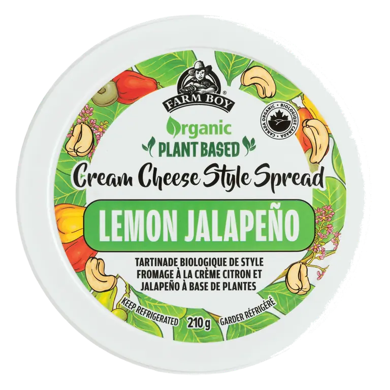 Farm Boy™ Lemon Jalapeno Plant-Based Cream Cheese-Style Spread (210 g)