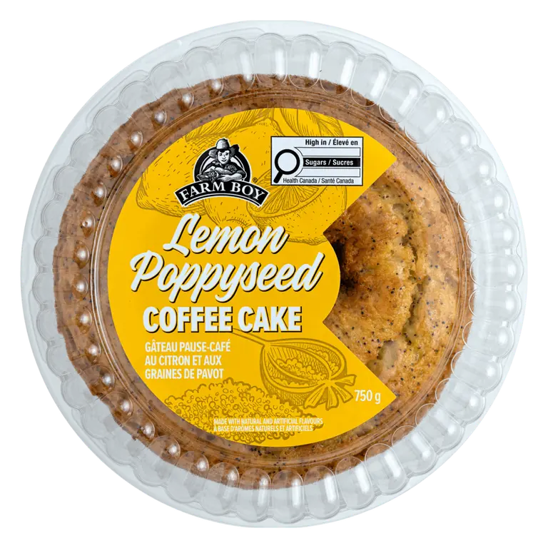 Farm Boy™ Lemon Poppyseed Coffee Cake (750 g)