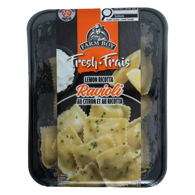 Farm Boy™ Lemon & Ricotta Cheese Ravioli Fresh Pasta (300 g)