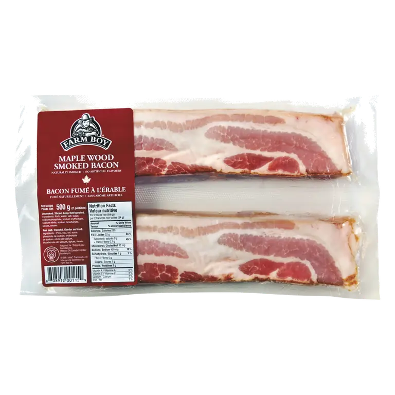 Farm Boy™ Maple Wood Smoked Bacon (500 g)