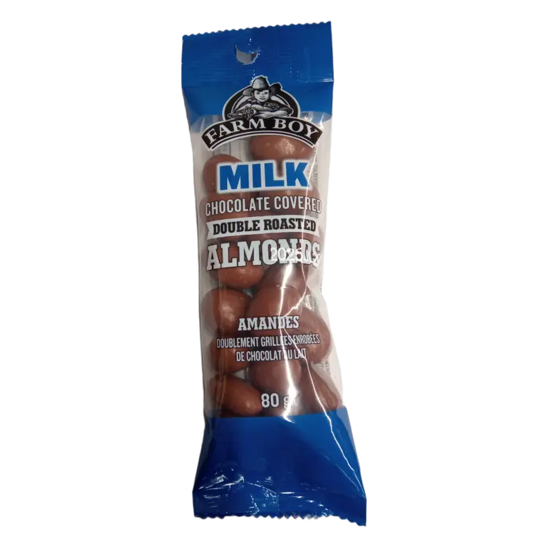 Farm Boy™ Milk Chocolate Covered Double Roasted Almonds (80 g)