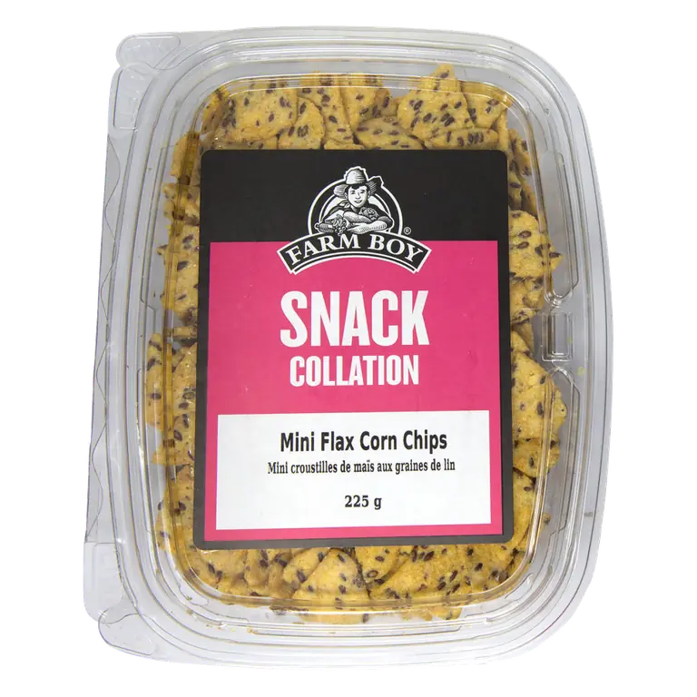 Farm Boy™ Mini Flax Corn Chips Snack Mix (225 g)