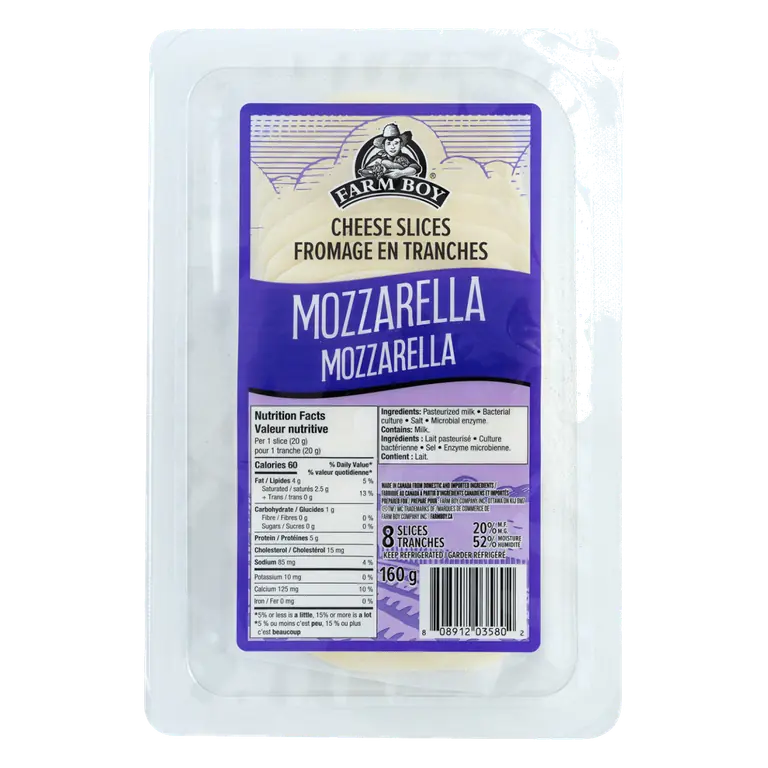 Farm Boy™ Mozzarella Cheese Slices (160 g)