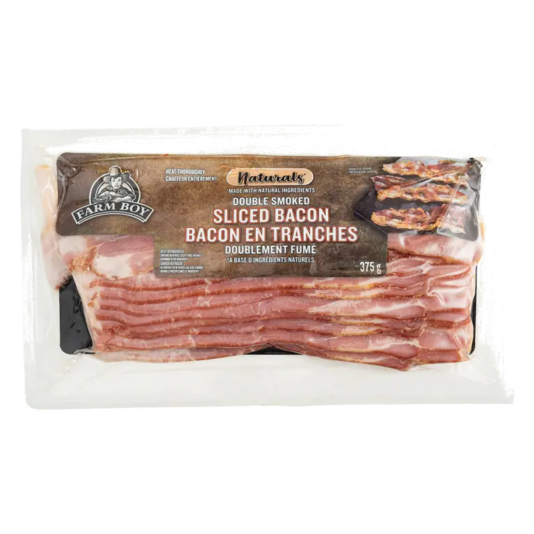Farm Boy™ Naturals Double Smoked Sliced Bacon (375 g)