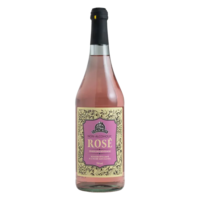 Farm Boy™ Non-Alcoholic Rose Sparkling Beverage (750 ml)