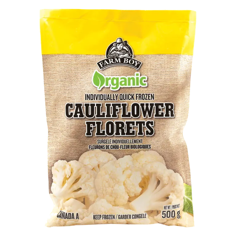Farm Boy™ Organic Cauliflower Florets Frozen Vegetables (500 g)