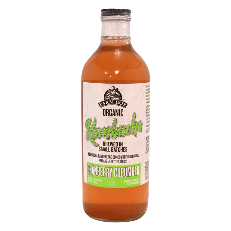 Farm Boy™ Organic Cranberry Cucumber Kombucha (1.1 L)