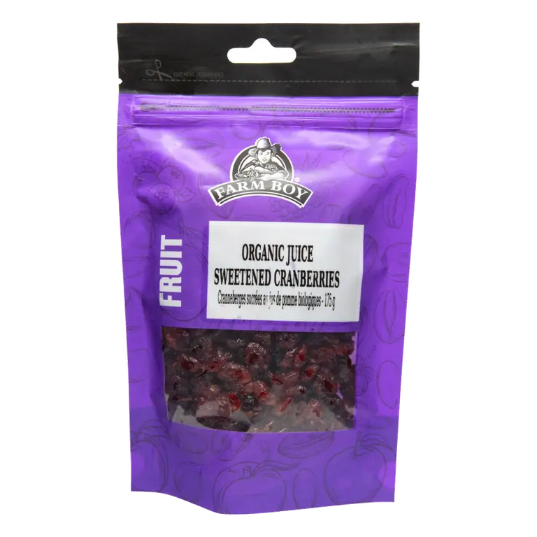 Farm Boy™ Organic Juice Sweetened Dried Cranberries (175 g)