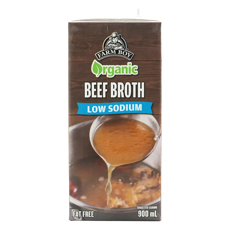 Farm Boy™ Organic Low-Sodium Beef Broth (900 ml)