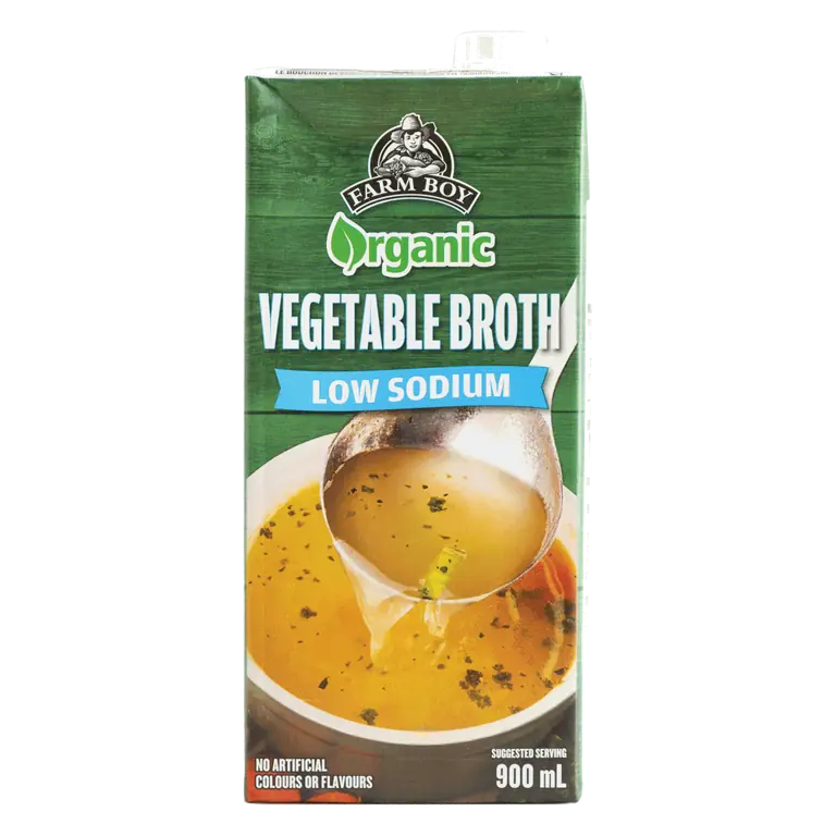 Farm Boy™ Organic Low-Sodium Vegetable Broth (900 ml)