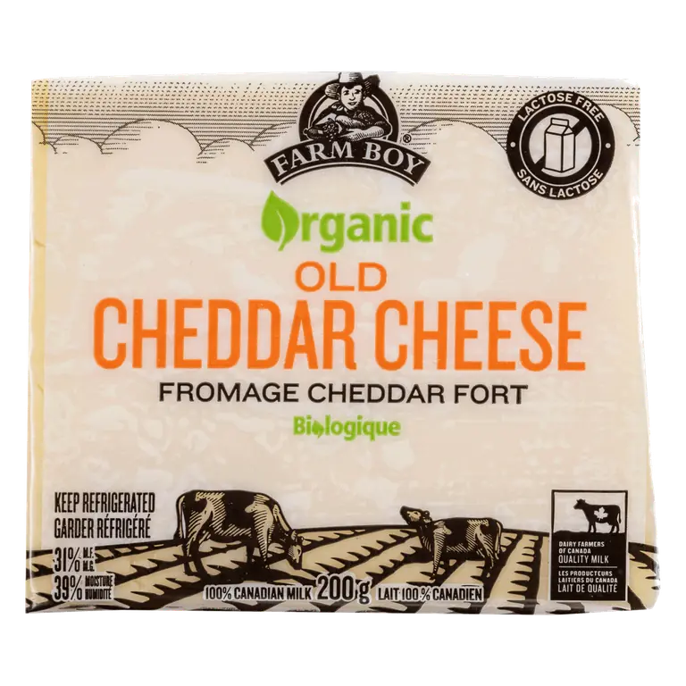 Farm Boy™ Organic Old Cheddar Cheese (200 g)