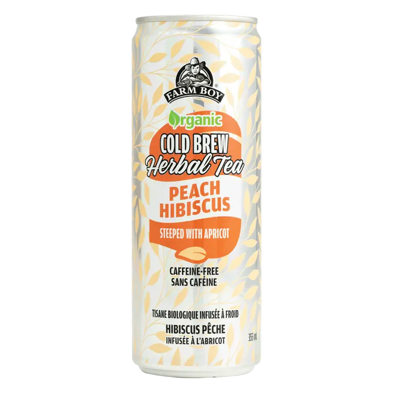 Farm Boy™ Organic Peach Hibiscus Iced Tea (355 mL)