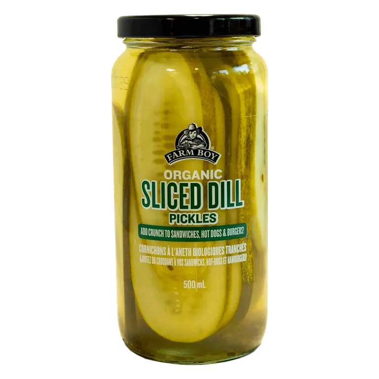 Farm Boy™ Organic Sliced Dill Pickled Cucumbers (500 ml)