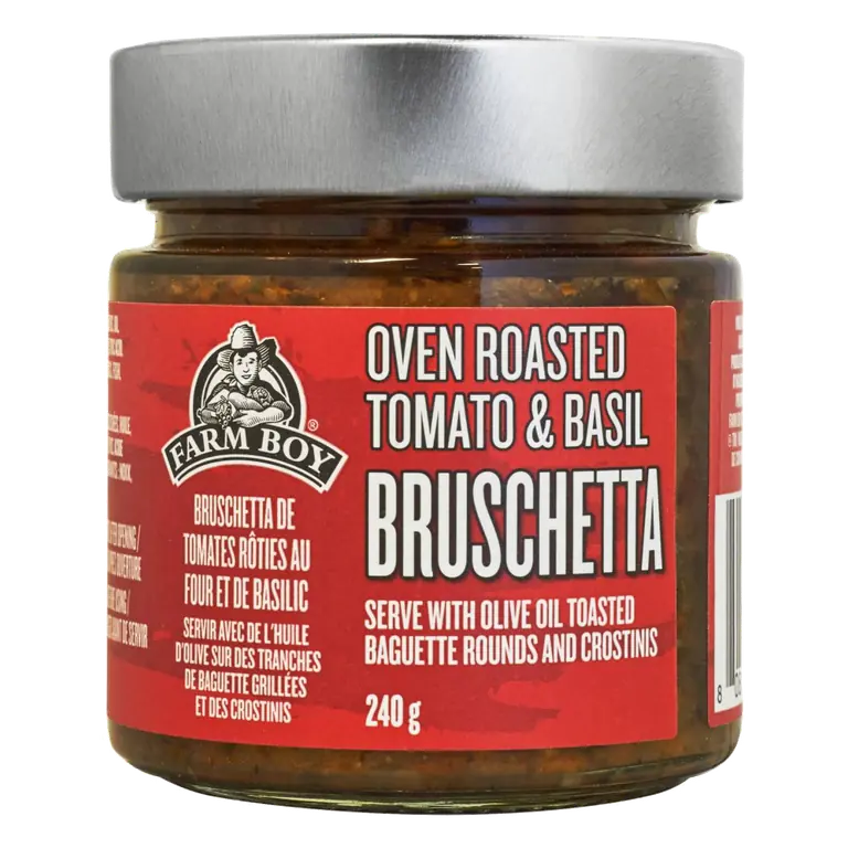 Farm Boy™ Oven Roasted Tomato & Basil Jarred Bruschetta (240 g)