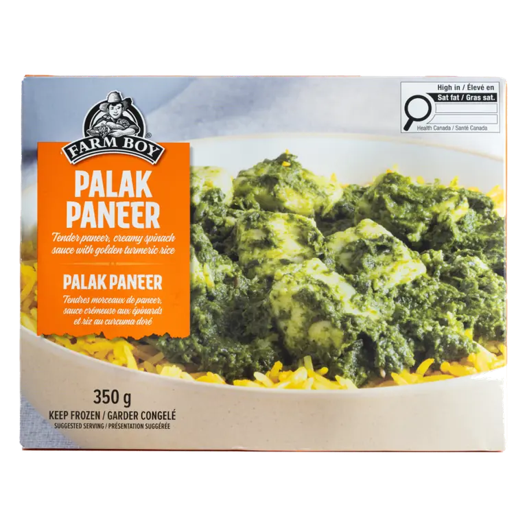 Farm Boy™ Palak Paneer with Turmeric Rice (350 g)