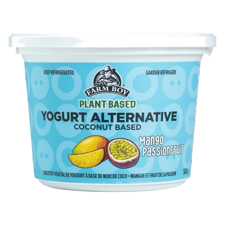 Farm Boy™ Plant-Based Coconut Mango Passion Yogurt Alternative (500 g)