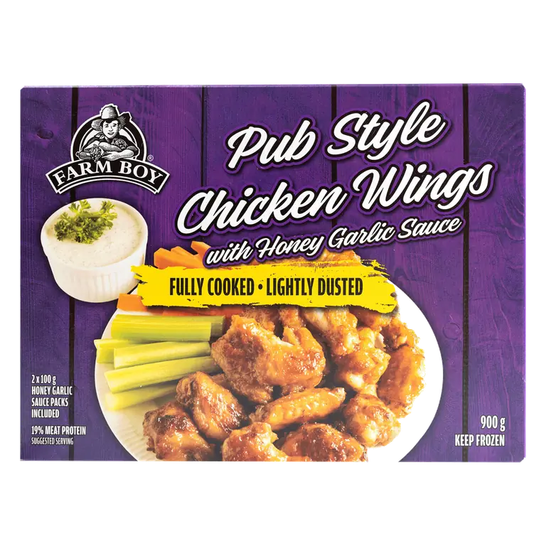 Farm Boy™ Pub Fare Chicken Wings with Honey Garlic Sauce (900 g)