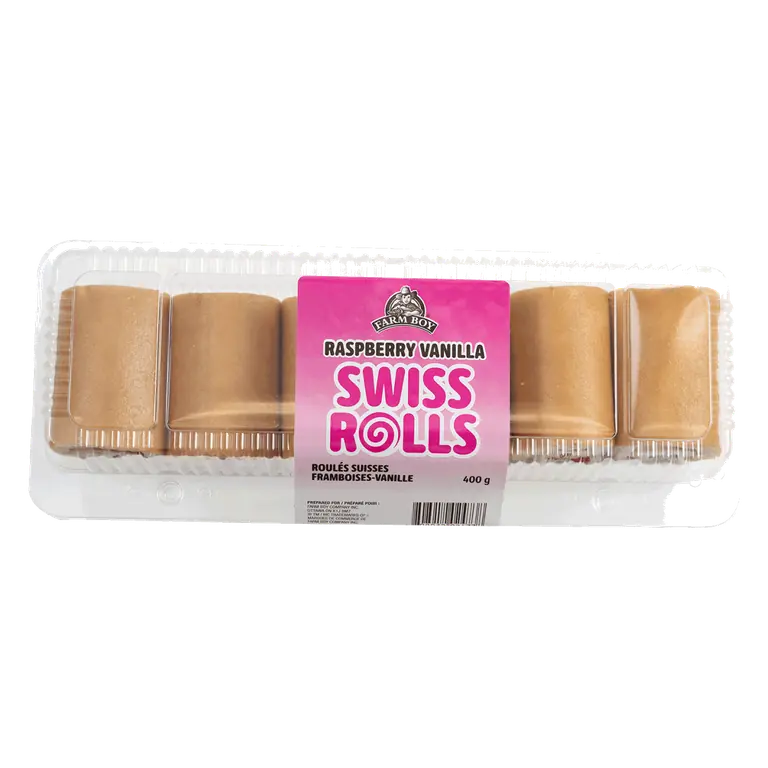 Farm Boy™ Raspberry Vanilla Swiss Rolls (400 g)