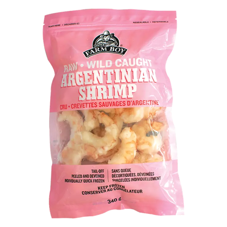 Farm Boy™ Raw Peeled Deveined Frozen Argentinian Shrimp (340 g)