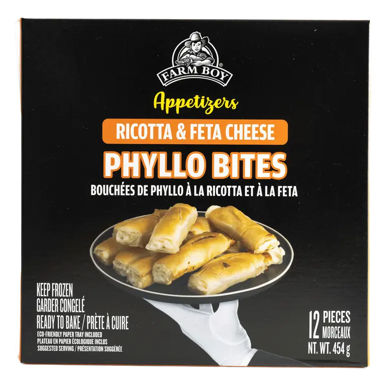 Farm Boy™ Ricotta & Feta Phyllo Bites Frozen Appetizer (454 g)