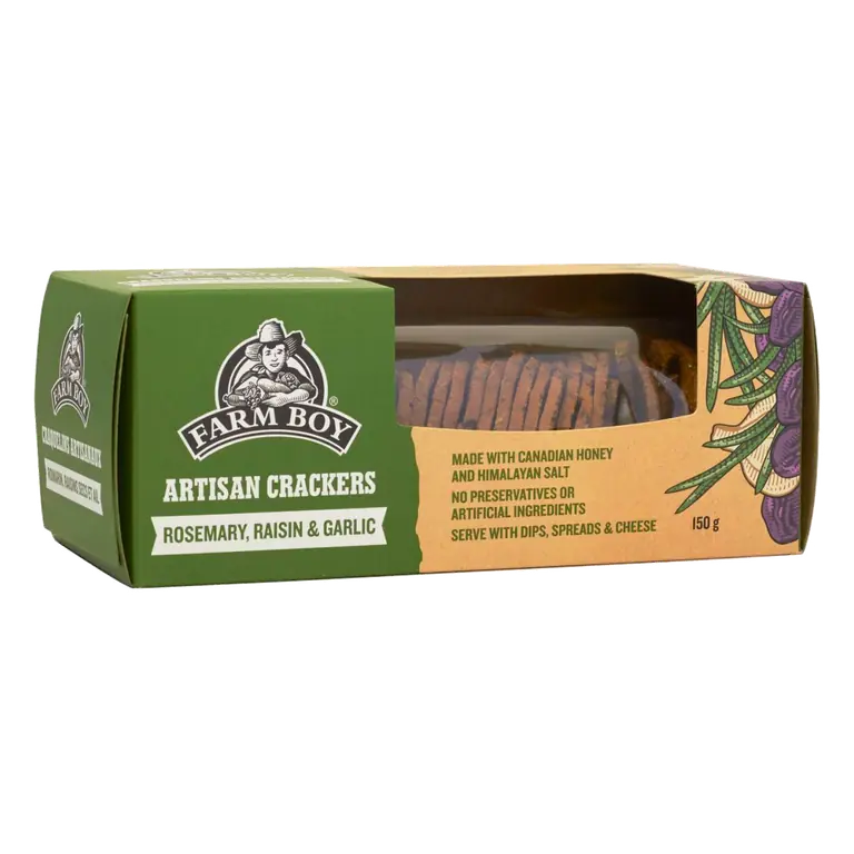 Farm Boy™ Rosemary & Garlic Artisan Crackers (150 g)