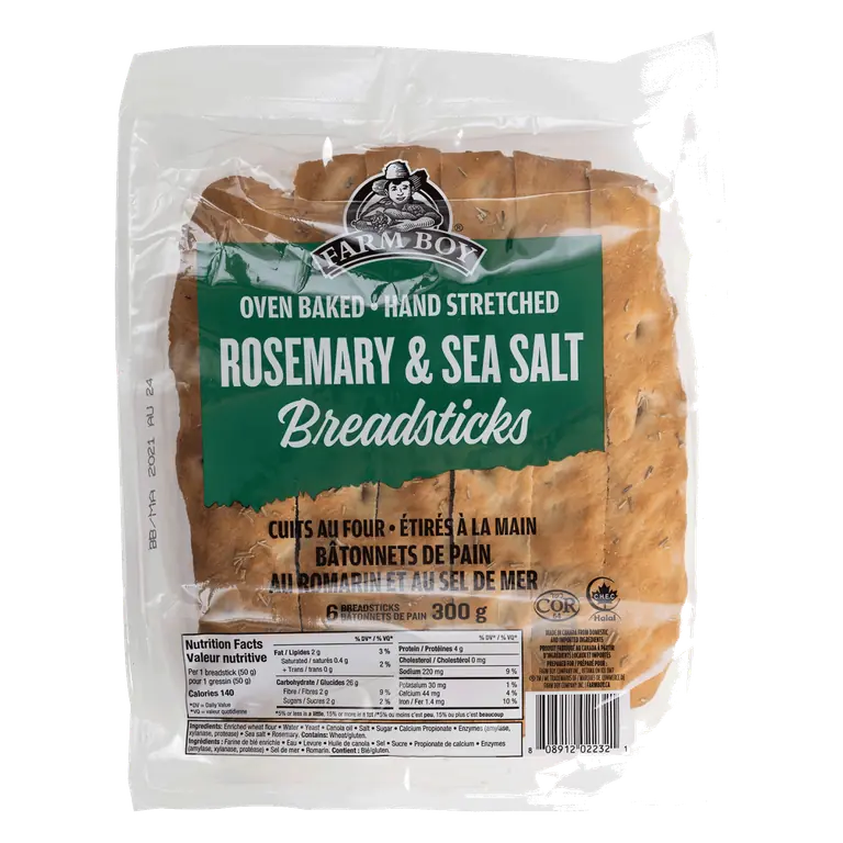 Farm Boy™ Rosemary & Sea Salt Breadsticks (300 g)
