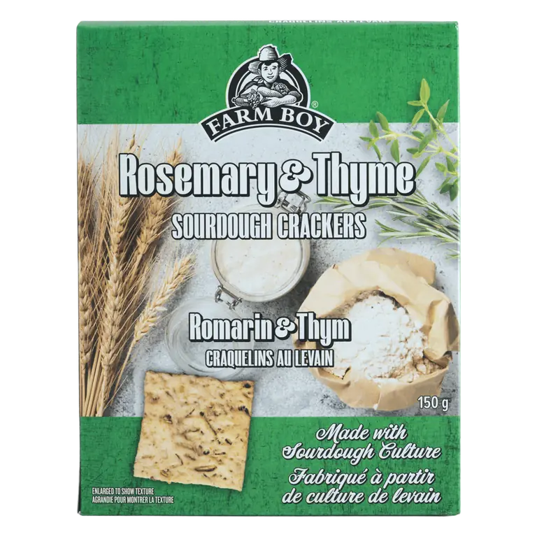 Farm Boy™ Rosemary & Thyme Sourdough Crackers (150 g)