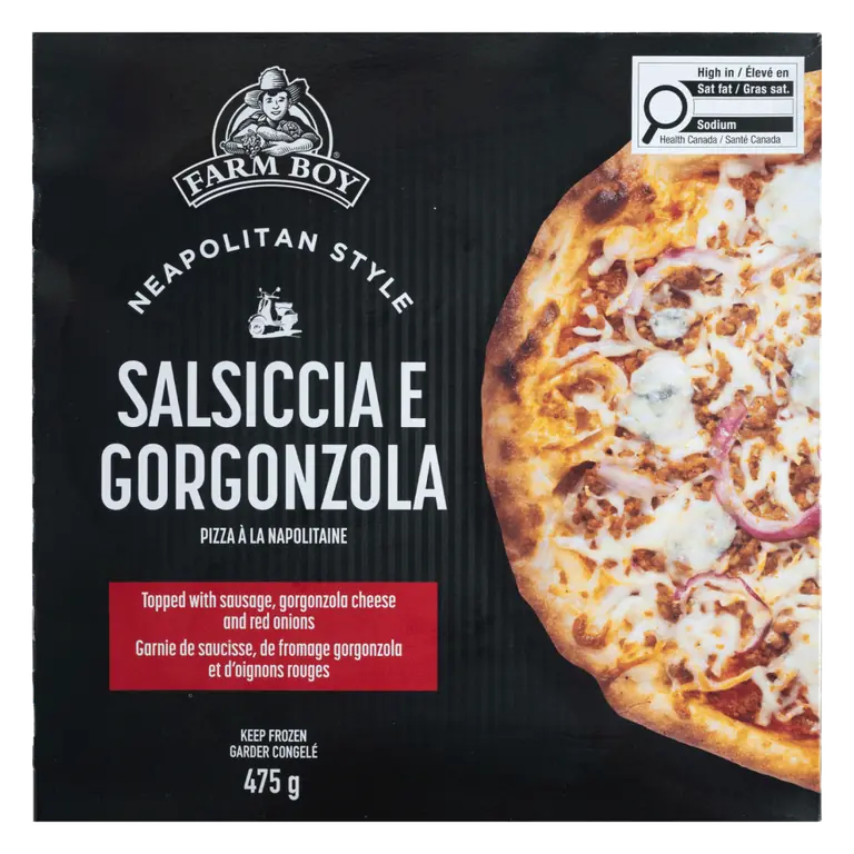 Farm Boy™ Salsiccia e Gorgonzola Neapolitan-Style Pizza (475 g)