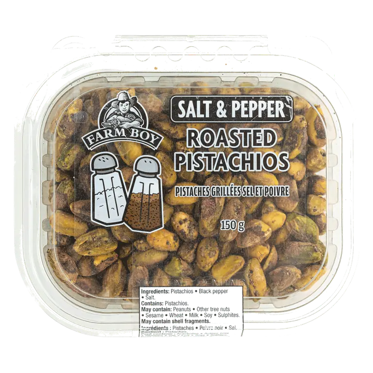 Farm Boy™ Salt & Pepper Roasted Shelled Pistachios (150 g)
