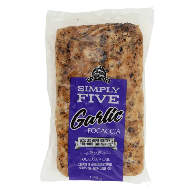 Farm Boy™ Simply Five Garlic Focaccia (600 g)