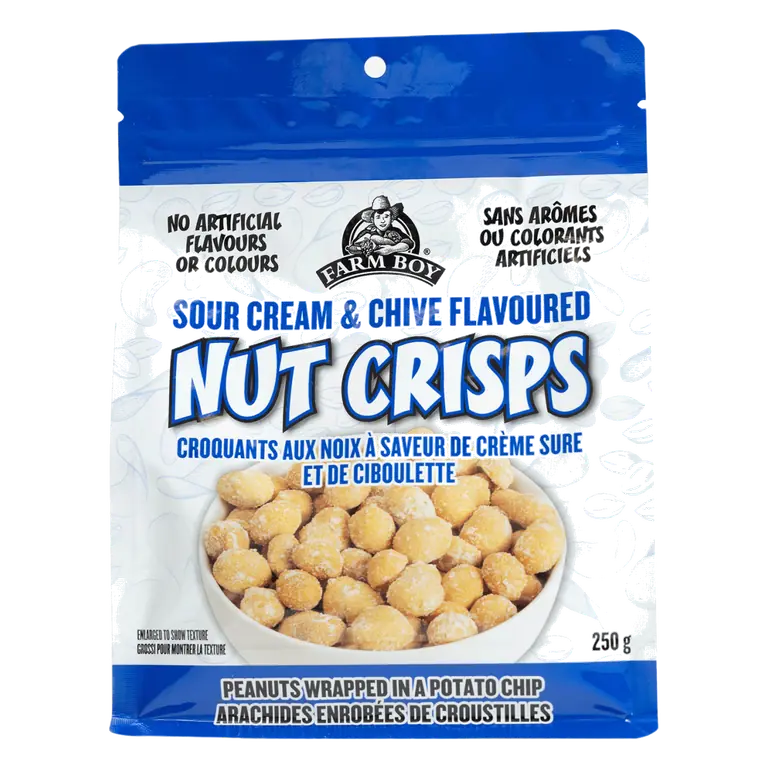 Farm Boy™ Sour Cream & Chive Nut Crisps (250 g)