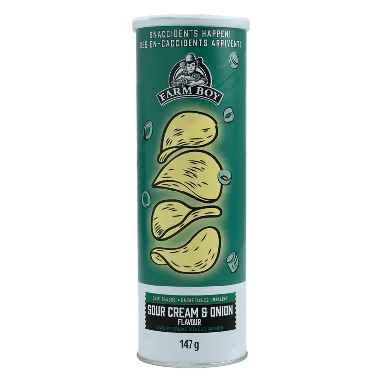 Farm Boy™ Sour Cream & Onion Flavour Chip Stacks (147 g)