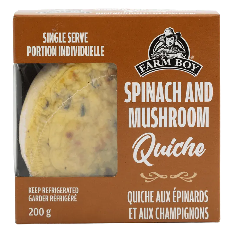 Farm Boy™ Spinach & Mushroom Quiche (200 g)