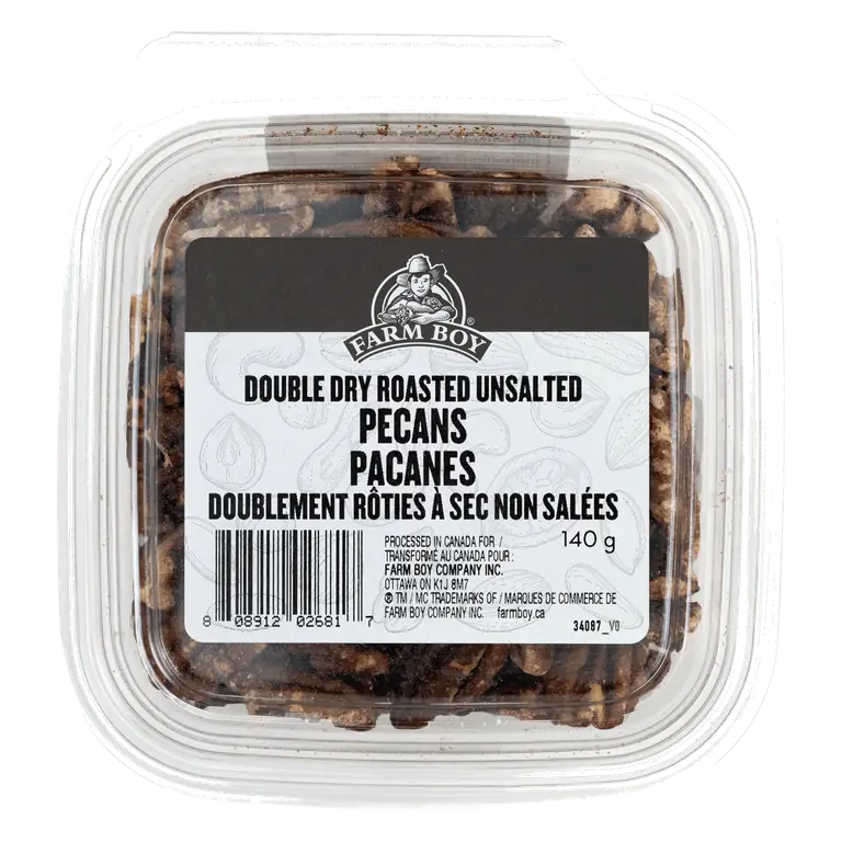 Farm Boy™ Unsalted Double Dry Roasted Pecans (140 g)