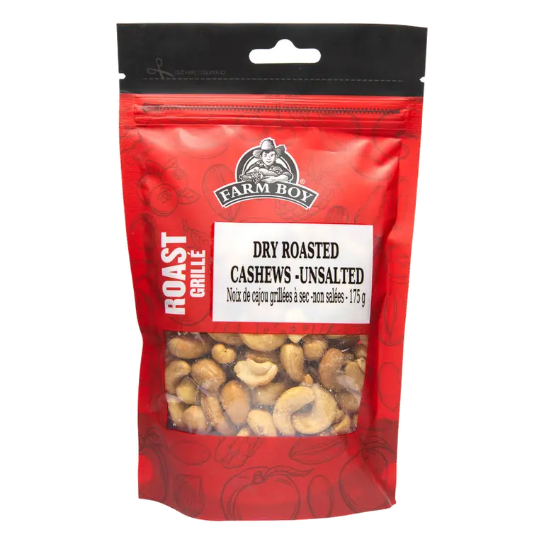 Farm Boy™ Unsalted Dry Roasted Cashews (175 g)