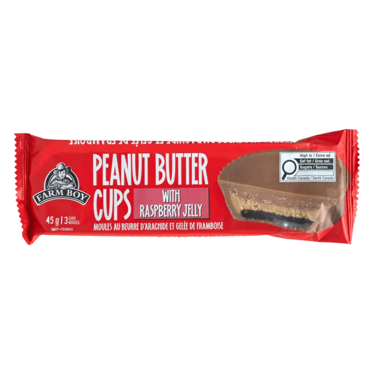 Farm Boy™ with Raspberry Jelly Peanut Butter Cups (45 g)